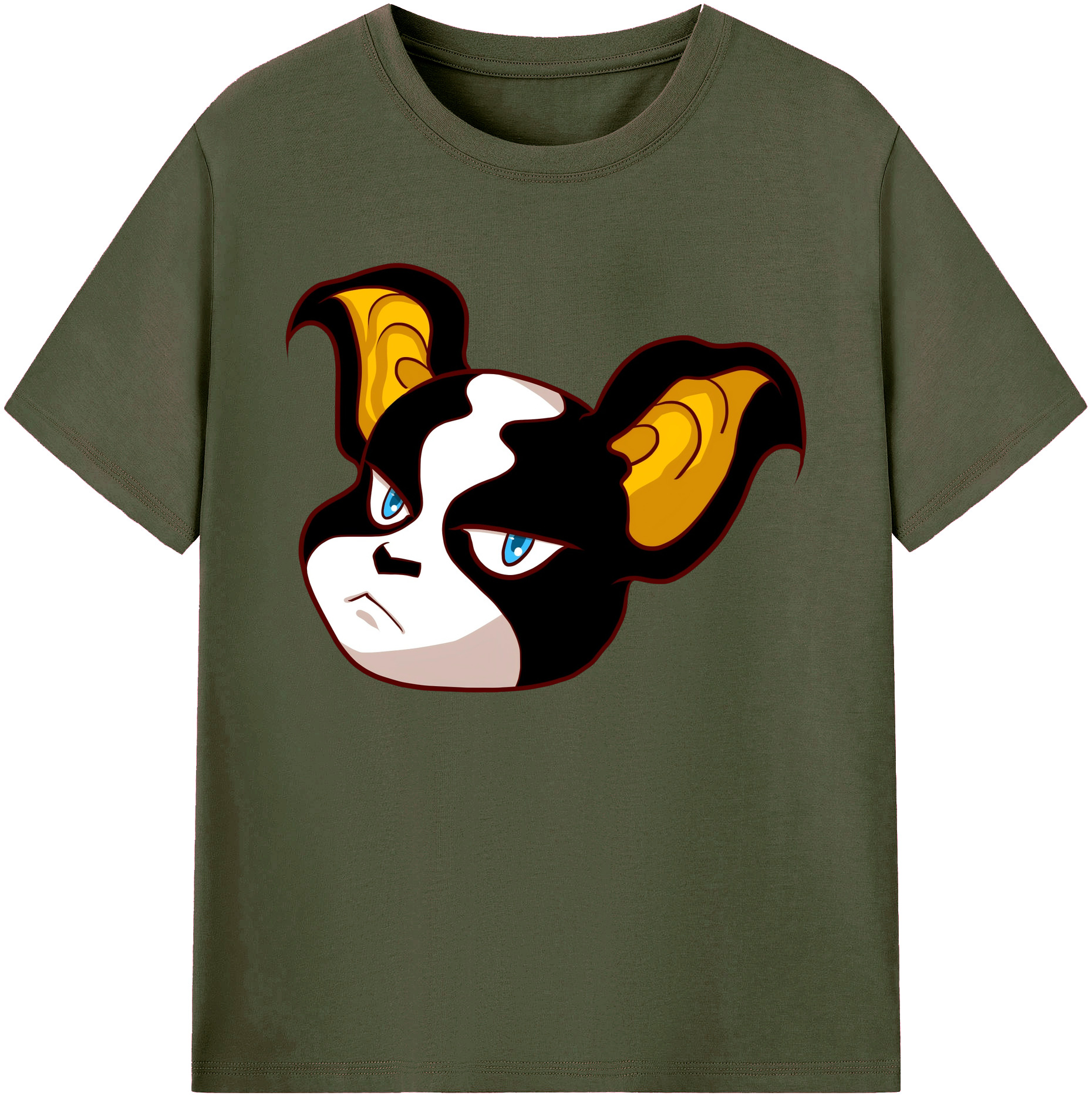 （画像用） ジョジョの奇妙な冒険 イギー JoJo's Bizarre Adventure Iggy 綿100％ メンズ半袖Tシャツ｜肌触りやわらか＆通気性